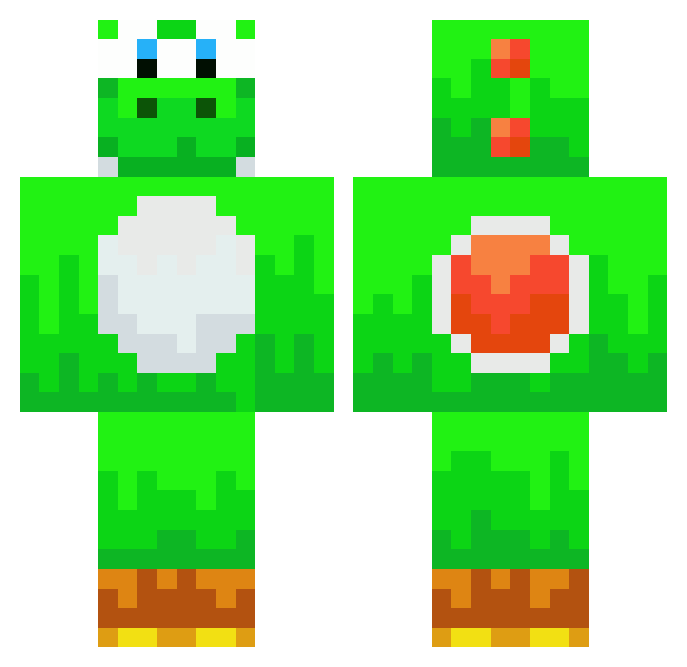didi27300 Minecraft skin, front and back view