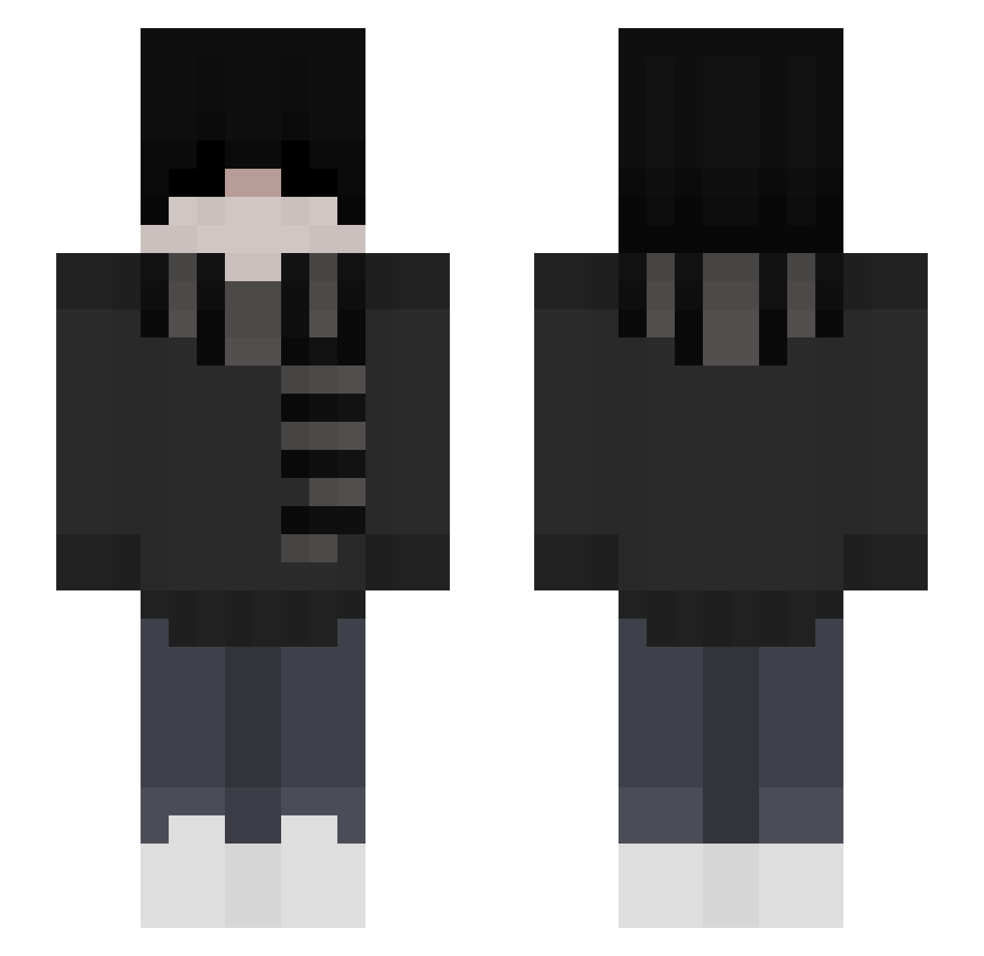 Snoow_2 Minecraft skin, front and back view