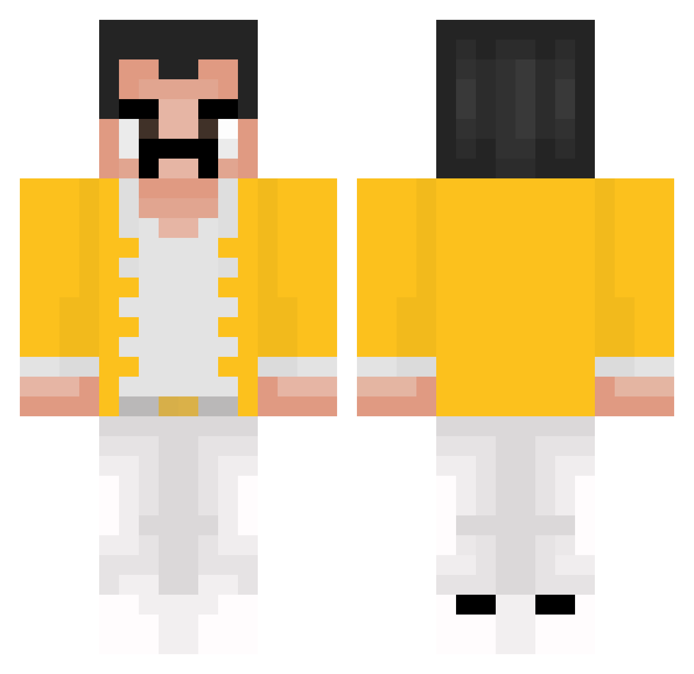 jaco2510 Minecraft skin, front and back view