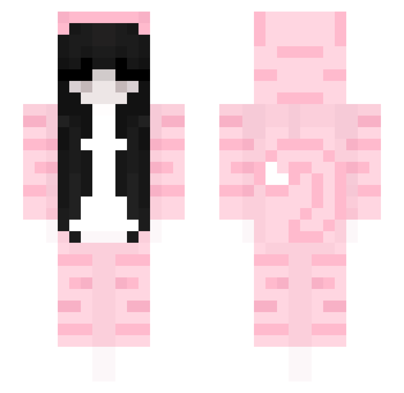QueenScar101 Minecraft skin, front and back view