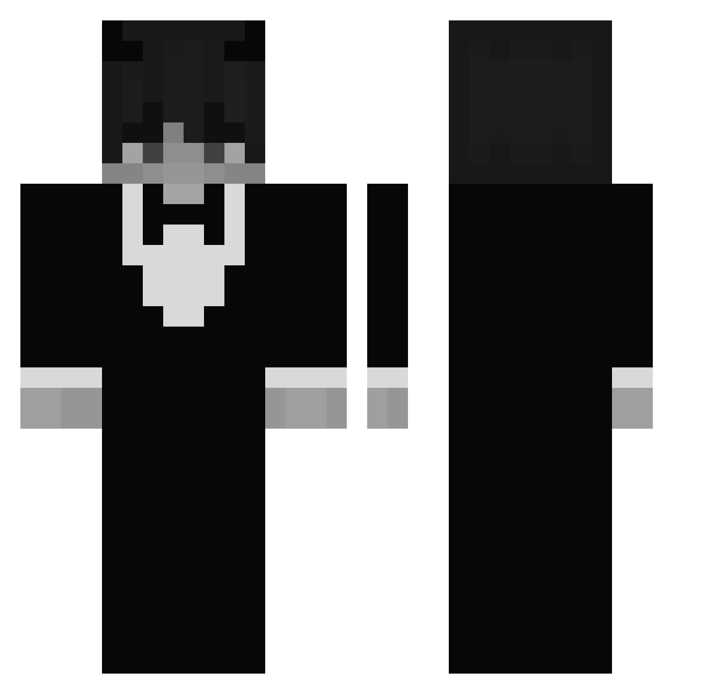 Suspeect_ Minecraft skin, front and back view