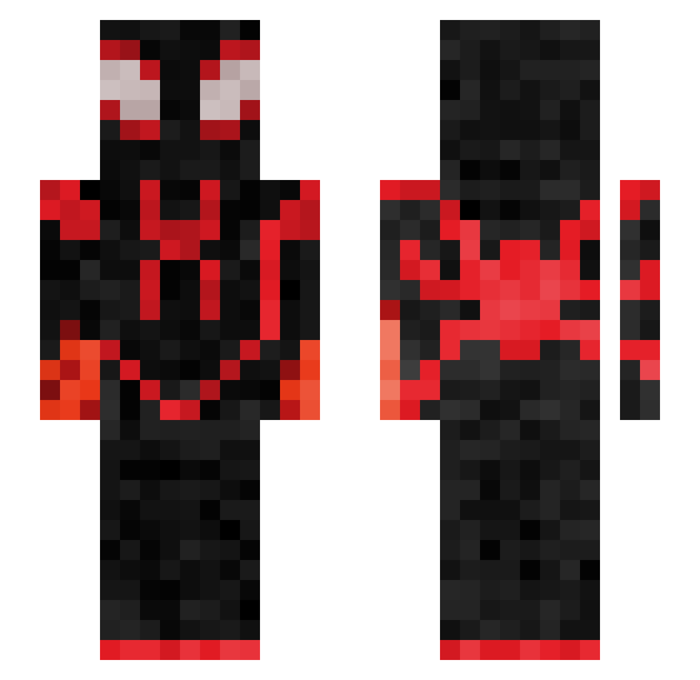 GrilledCheese874 Minecraft skin, front and back view