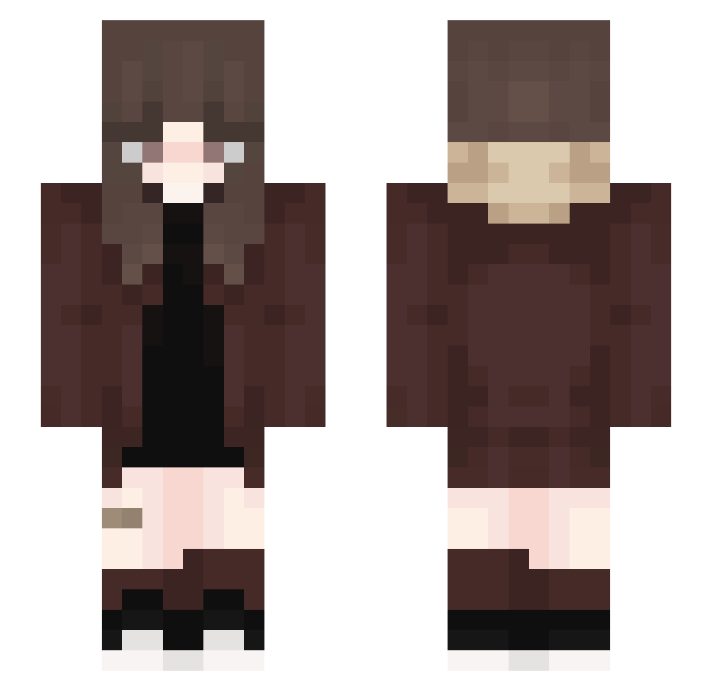 xXLittleXAngelXx Minecraft skin, front and back view