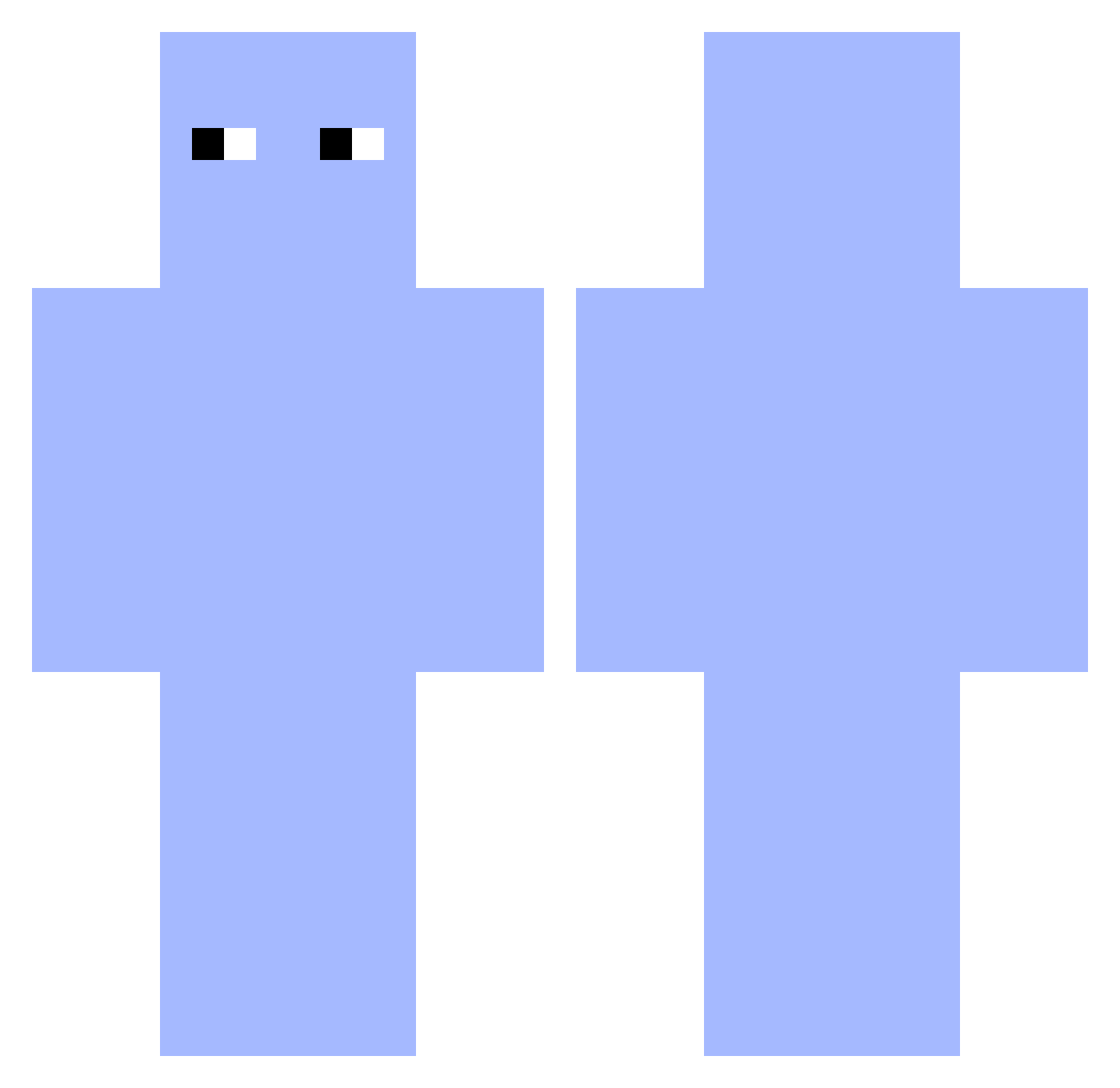 Vincekool2 Minecraft skin, front and back view