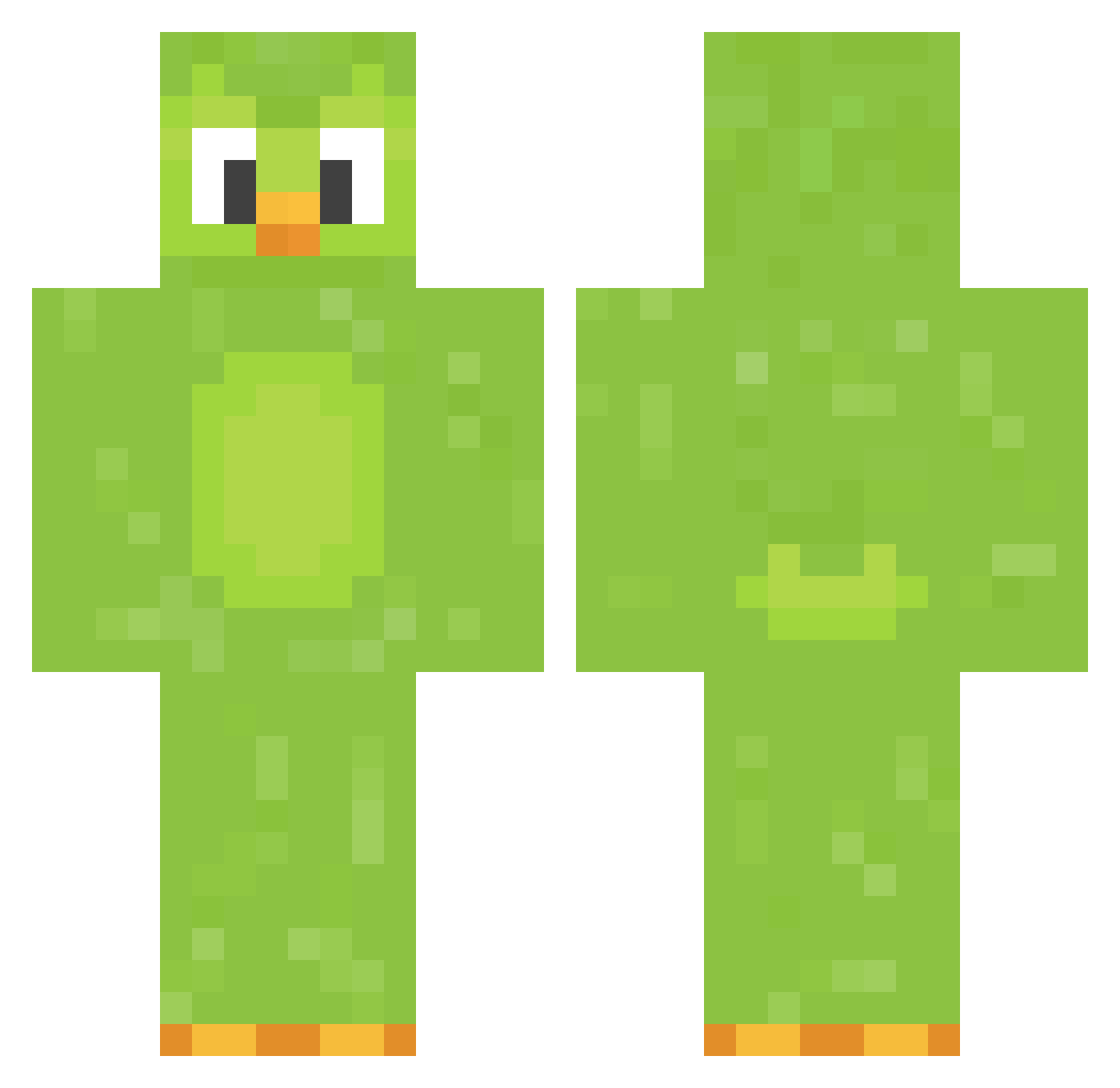 Tymix351 Minecraft skin, front and back view