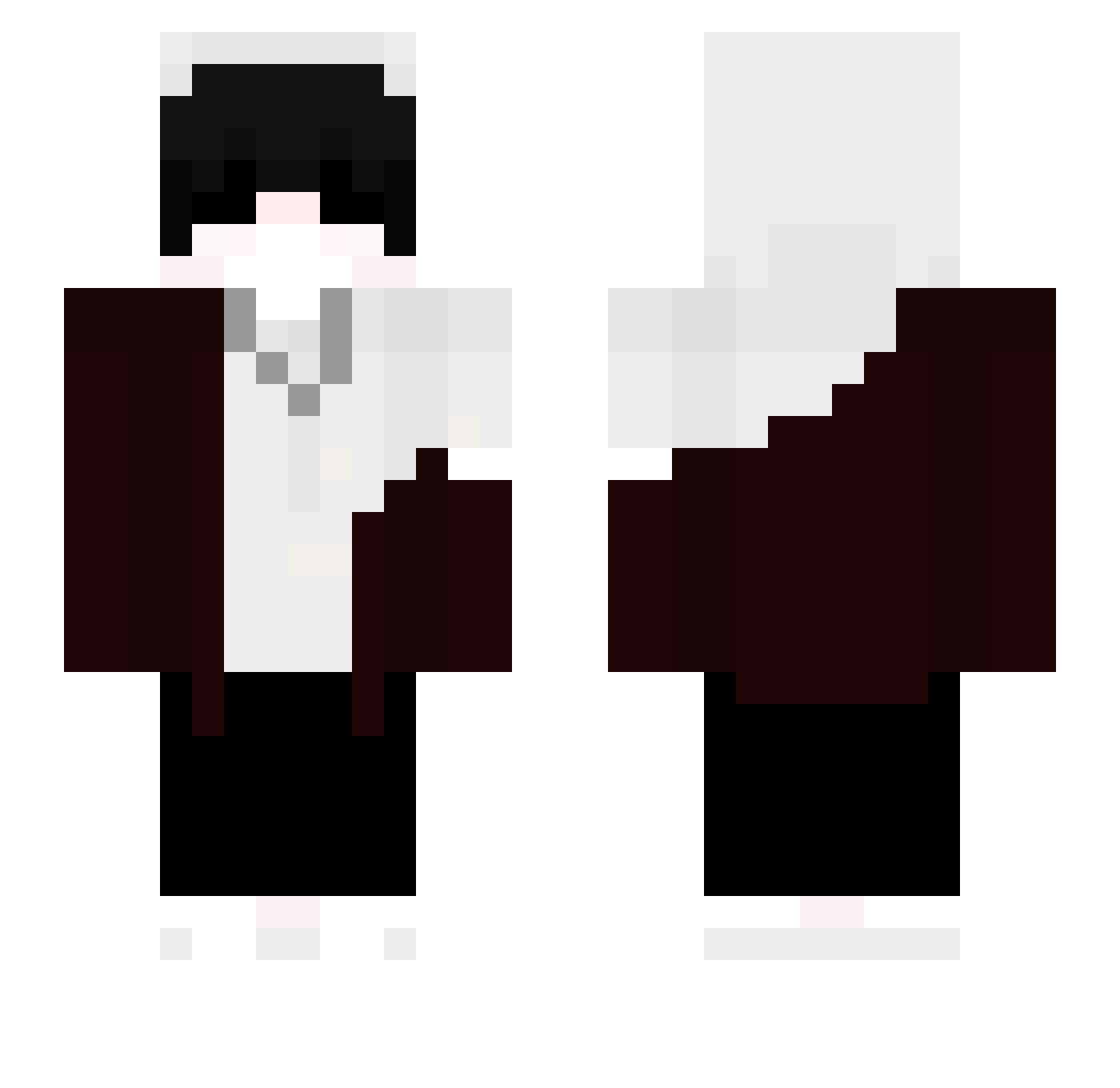 Trydes Minecraft skin, front and back view