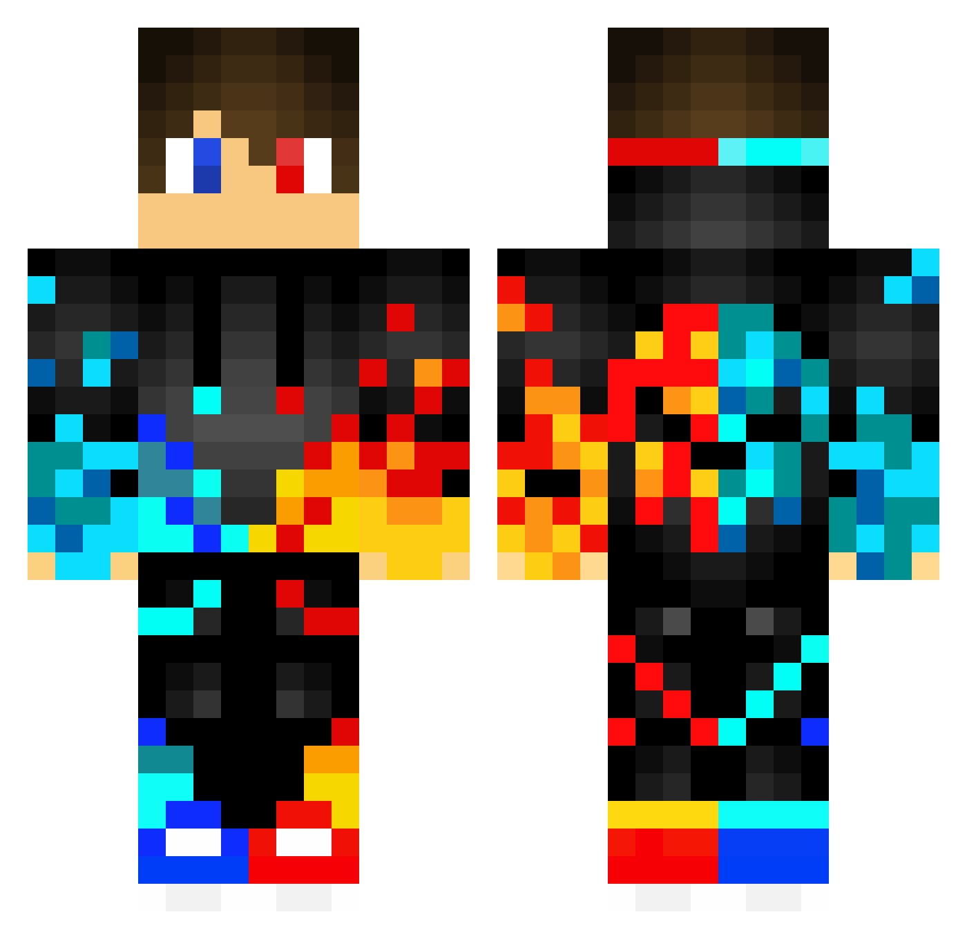 felipesos Minecraft skin, front and back view