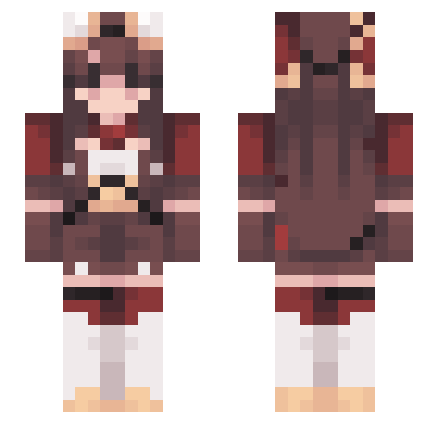 TRG_R4D Minecraft skin, front and back view