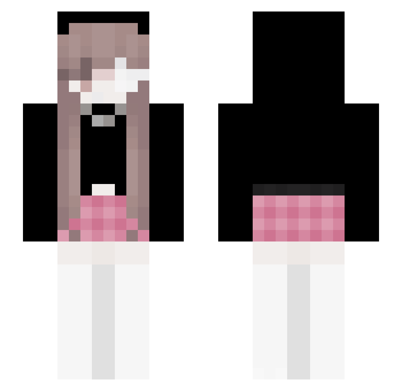 6kuii7 Minecraft skin, front and back view