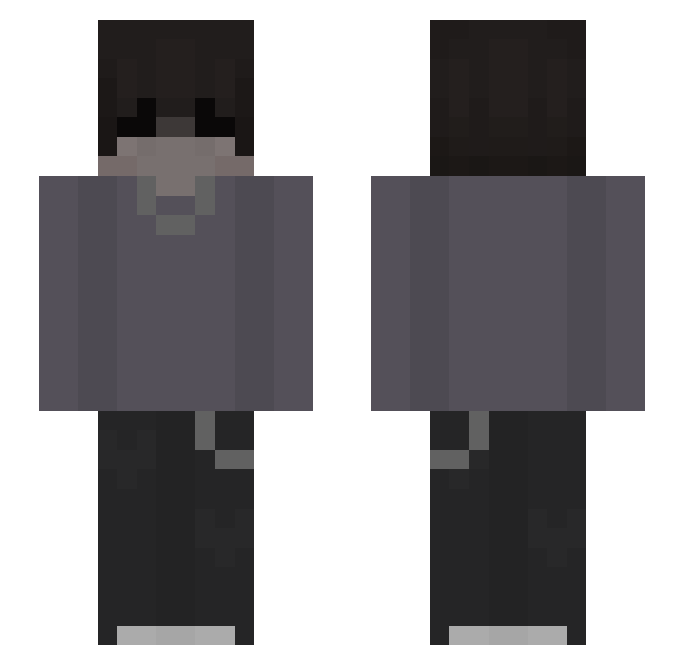 Clayyyy_ Minecraft skin, front and back view