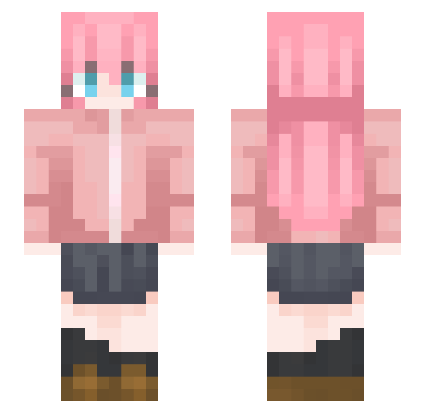sdlllllabb Minecraft skin, front and back view