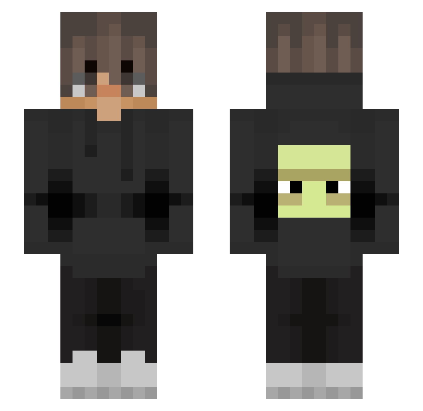 ToyotaSupra1996 Minecraft skin, front and back view