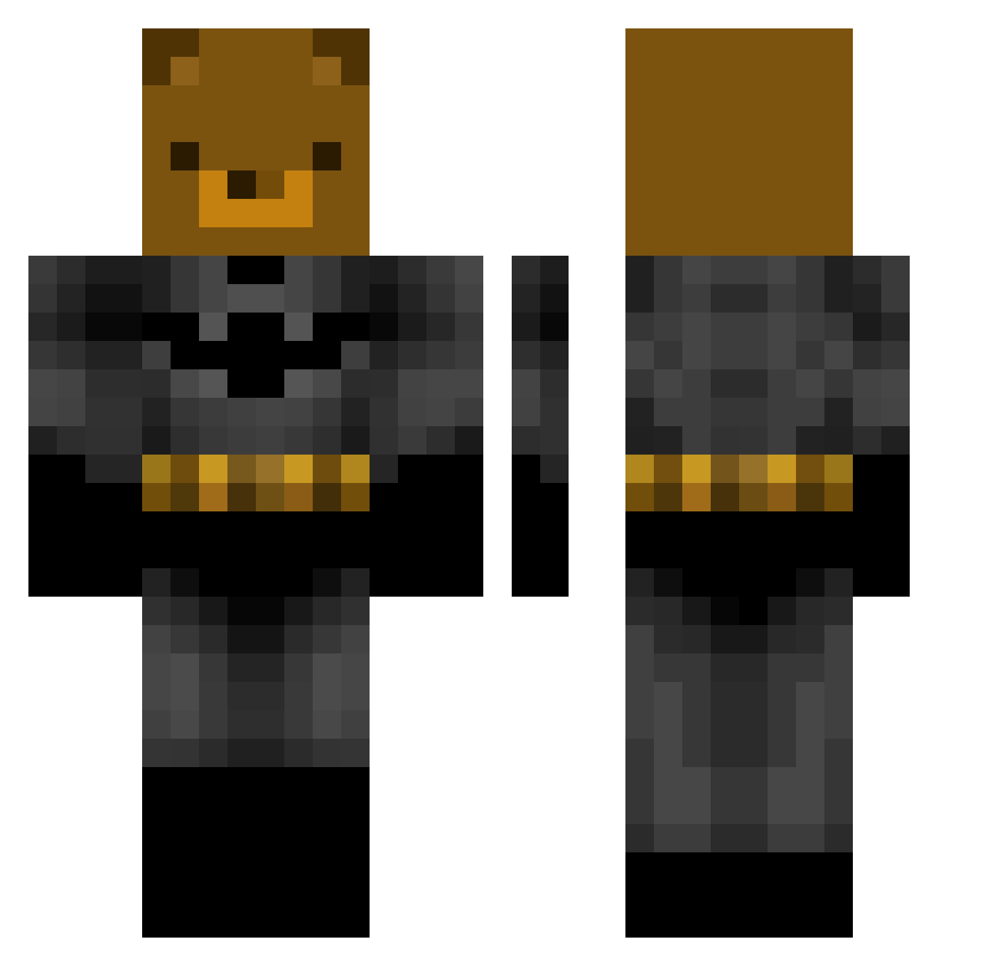 NIHON11 Minecraft skin, front and back view