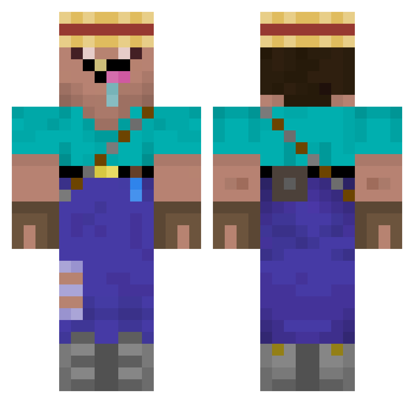 Danitiwi99 Minecraft skin, front and back view