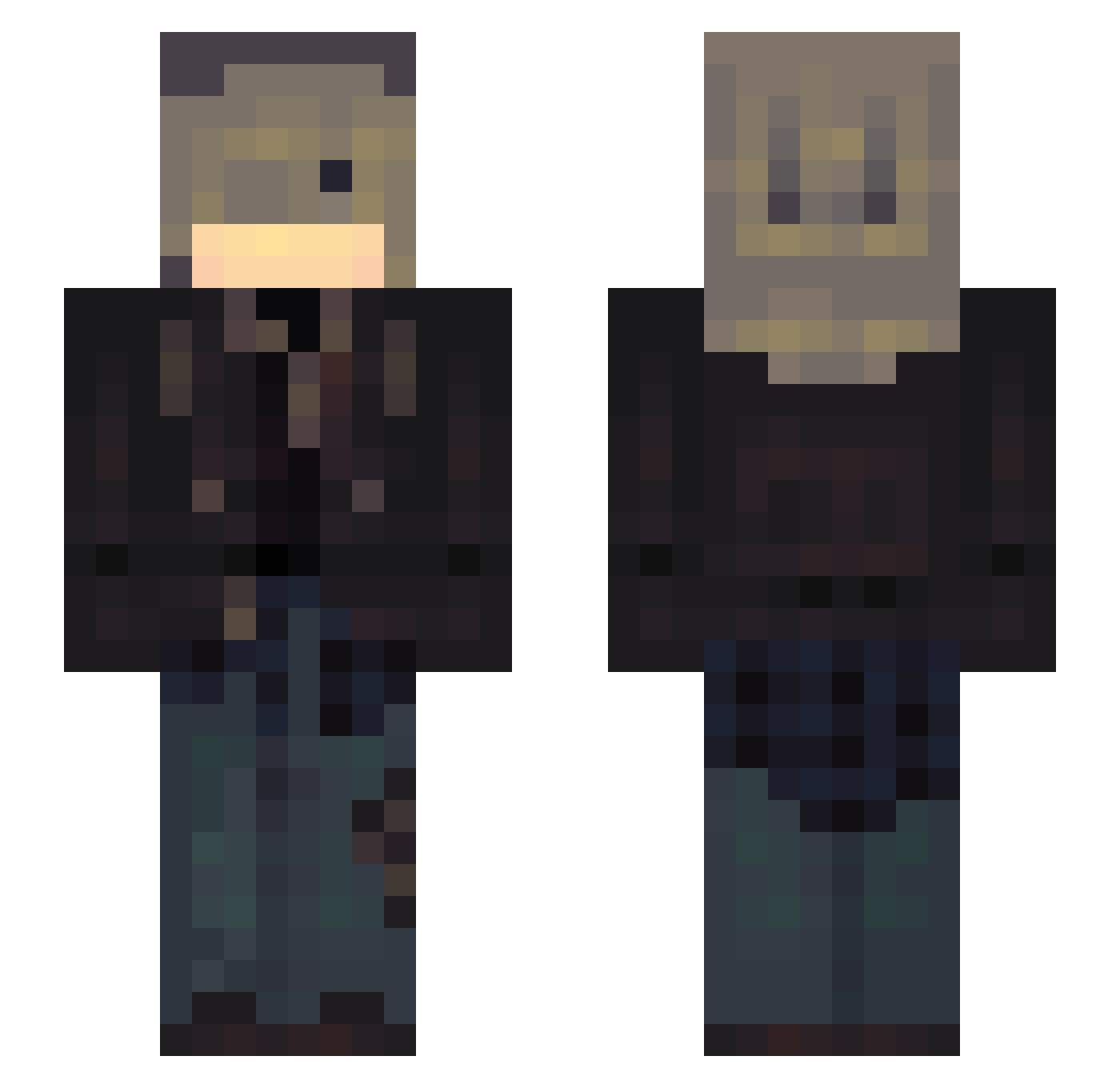Ban_xieyang Minecraft skin, front and back view