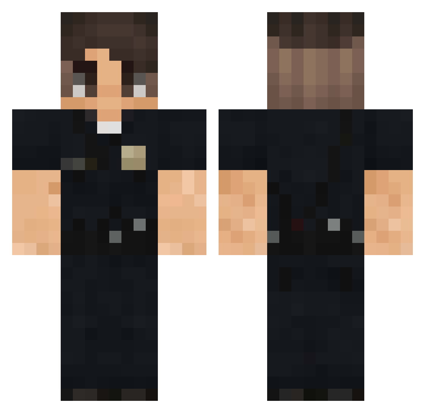 Nexo__ Minecraft skin, front and back view