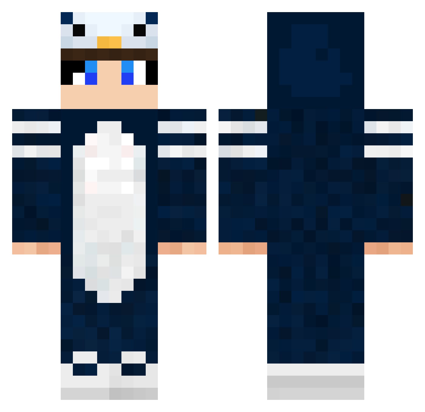 ExpCraft8901 Minecraft skin, front and back view