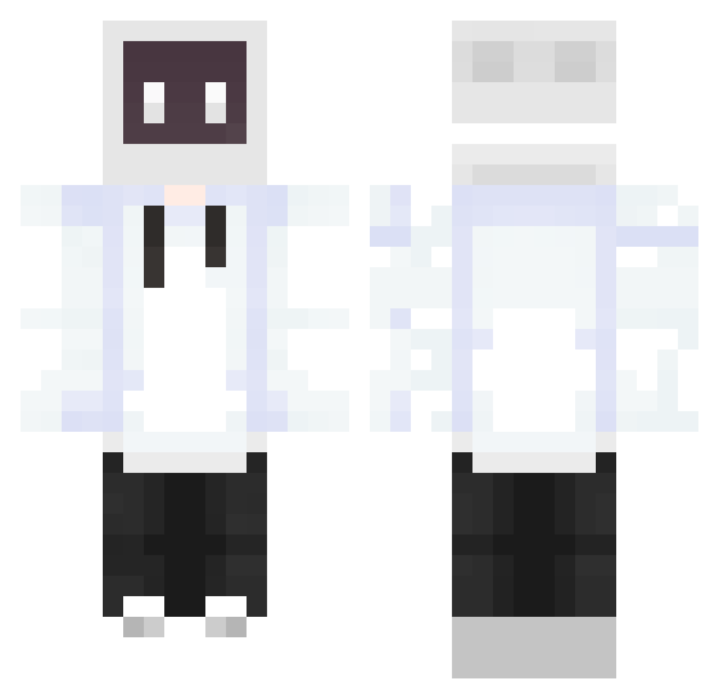 Janeziki Minecraft skin, front and back view