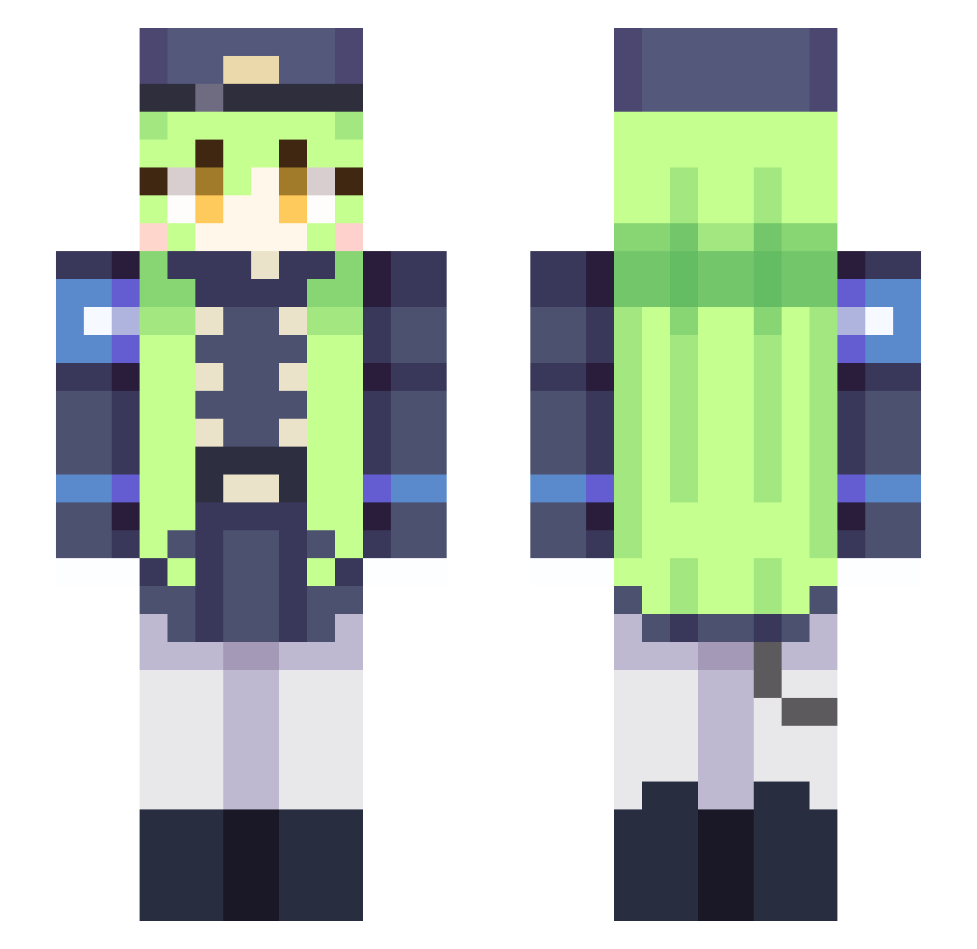 professor_alpha Minecraft skin, front and back view