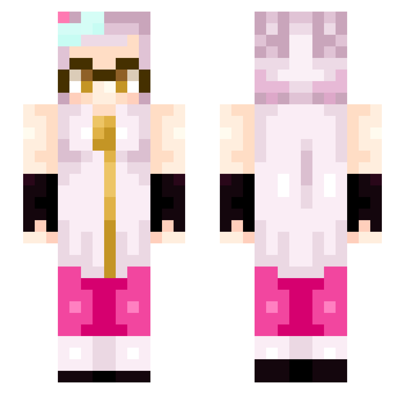 NewMarrow790561 Minecraft skin, front and back view