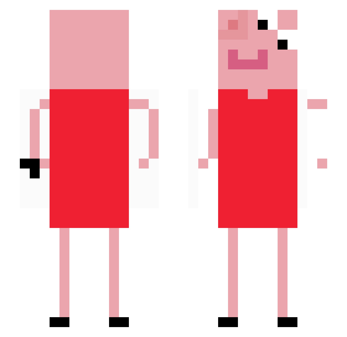 Chewy_teeth Minecraft skin, front and back view