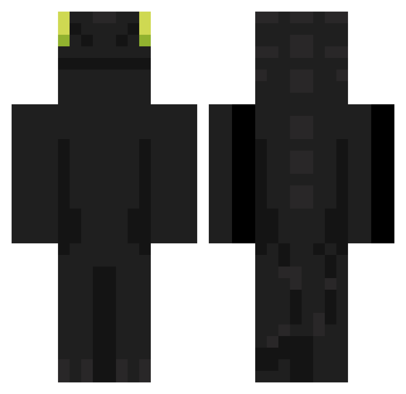 w_txn Minecraft skin, front and back view