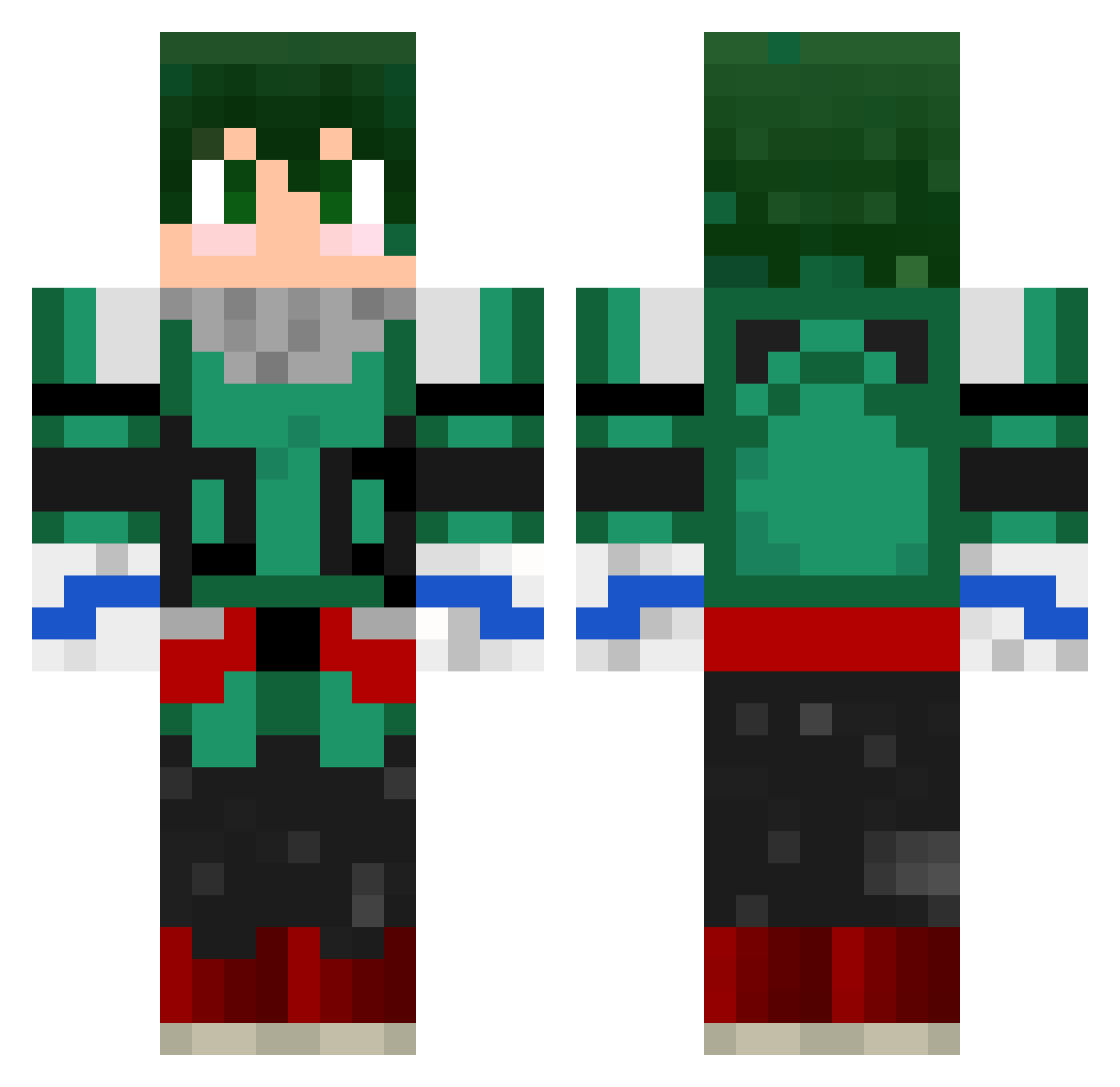 Waiwai_Gor Minecraft skin, front and back view