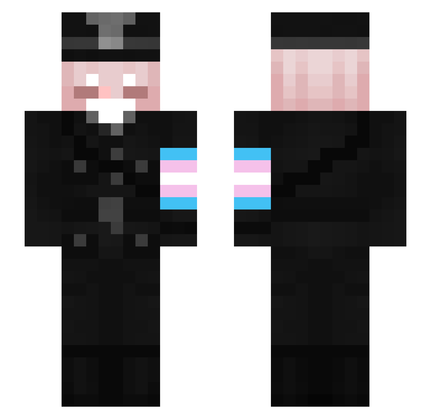 Circusbabu15 Minecraft skin, front and back view
