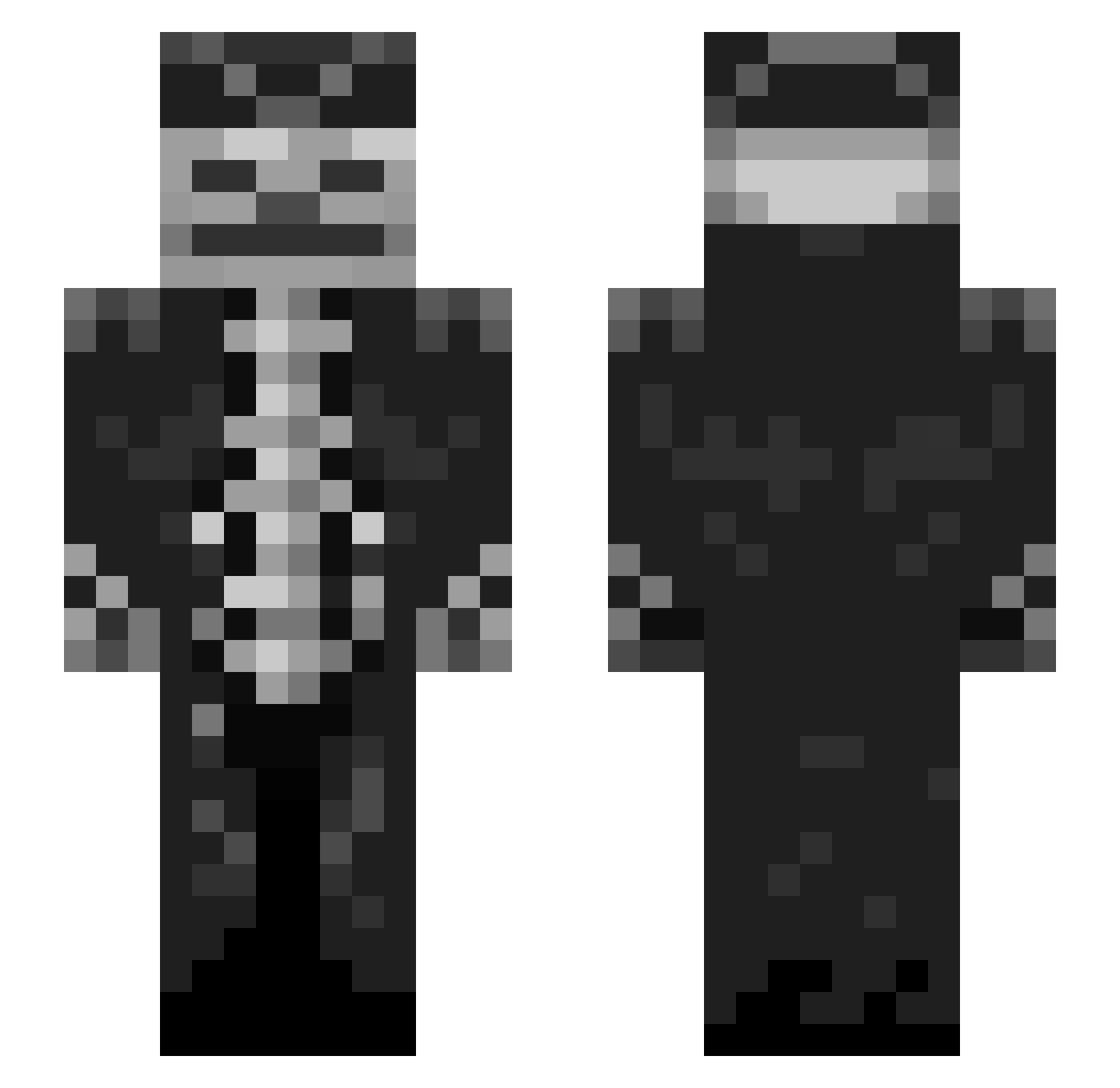 xX8DAVID8Xx Minecraft skin, front and back view