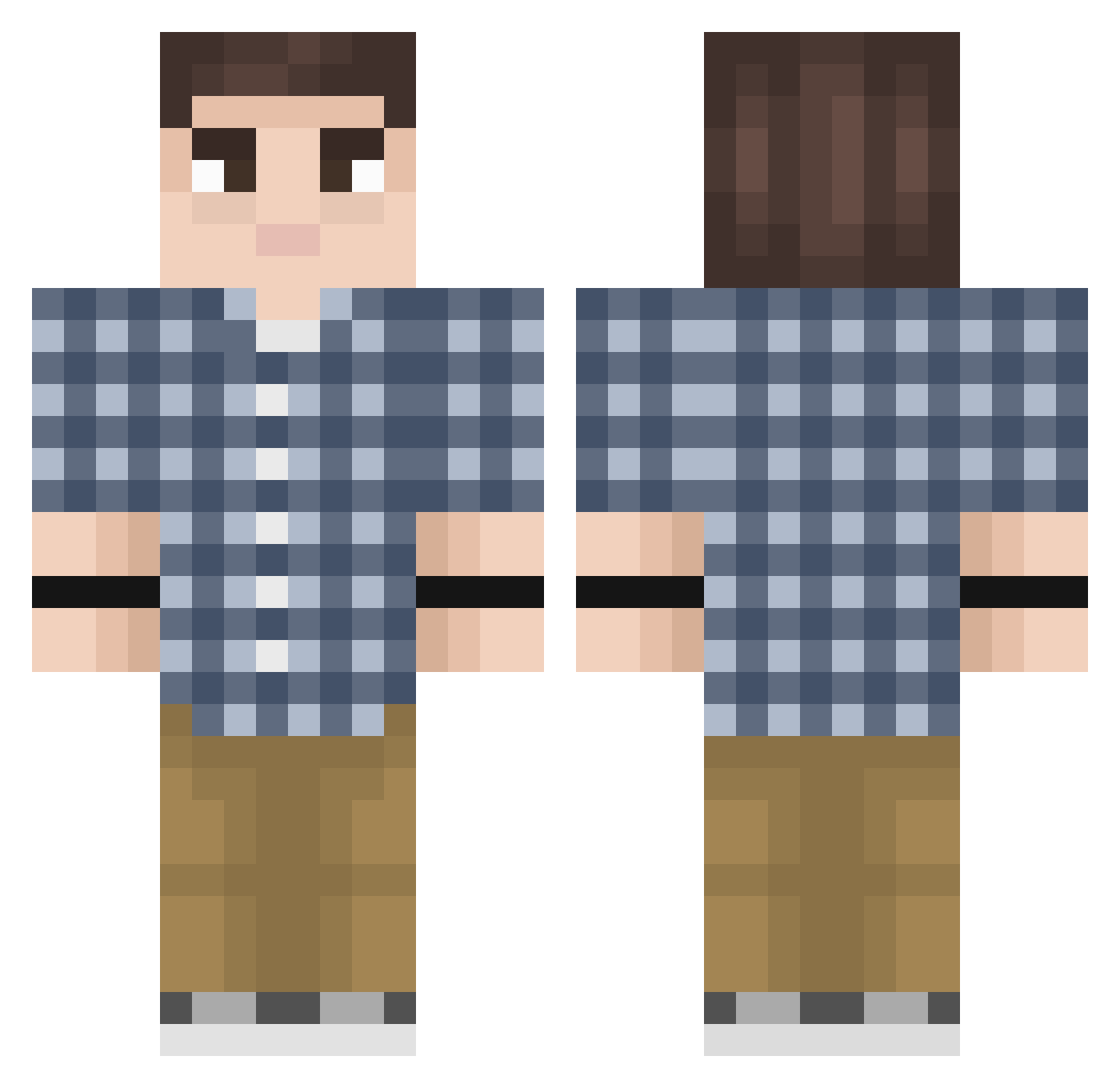 SuspectMango513 Minecraft skin, front and back view