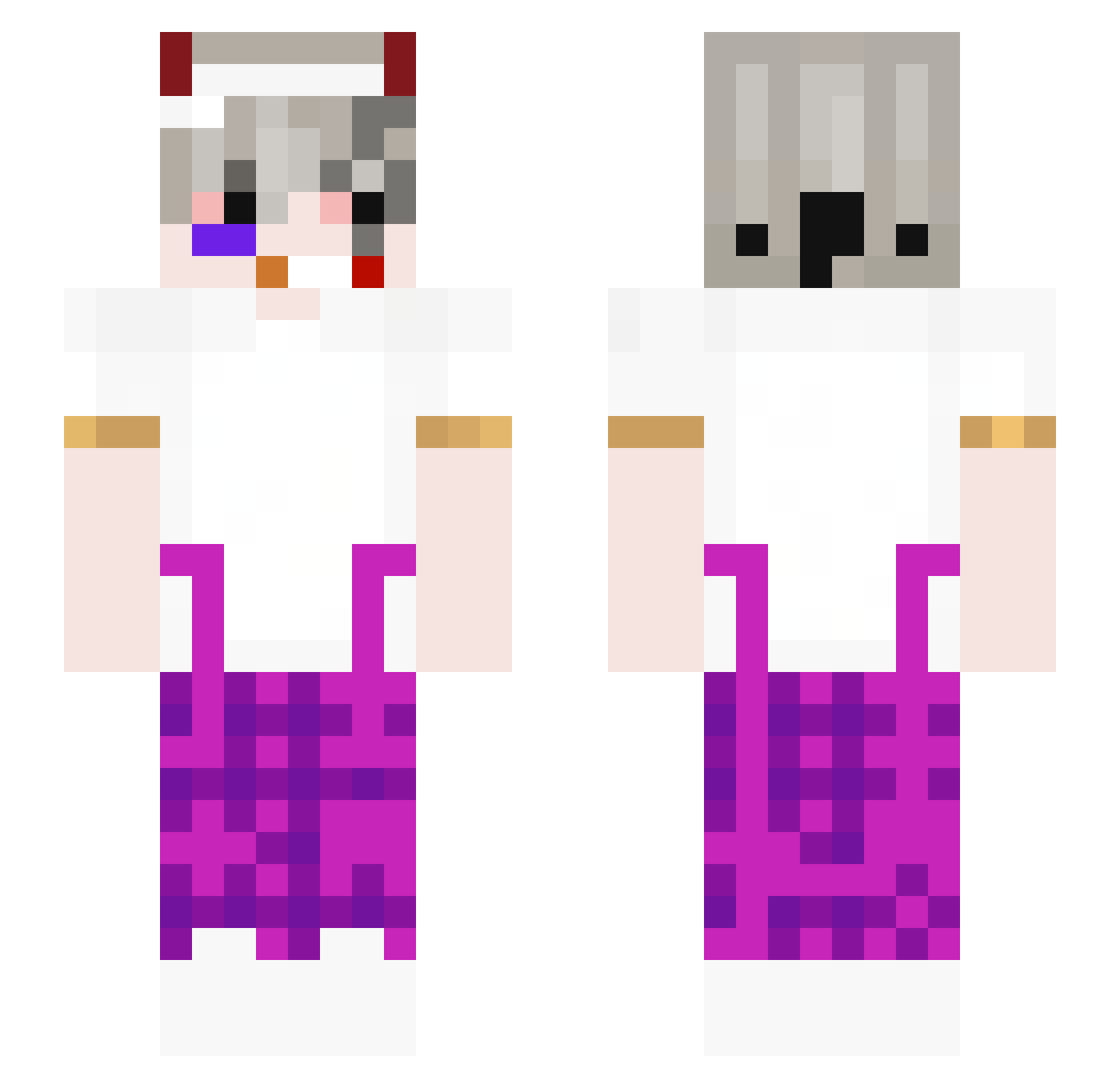 _n1k__ Minecraft skin, front and back view