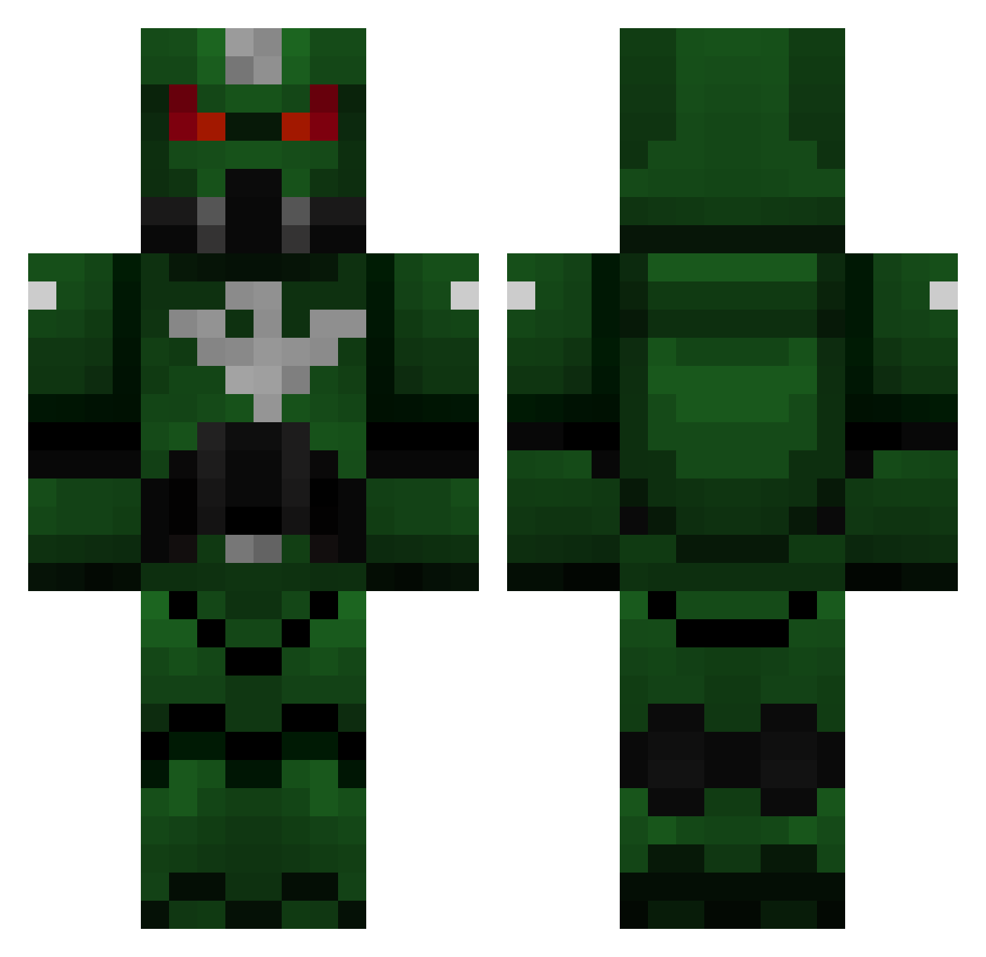 Sigmar_FGC Minecraft skin, front and back view