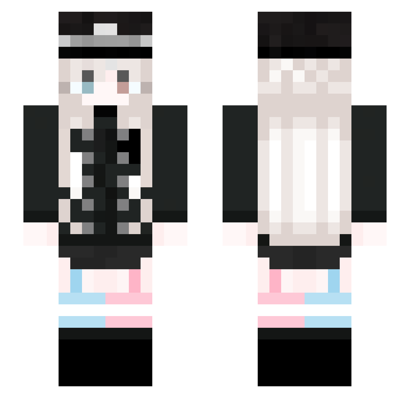 TianCoffee_ Minecraft skin, front and back view