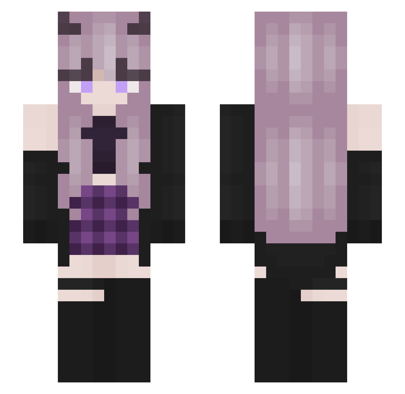 YeeYeeJuiceMan11 Minecraft skin, front and back view