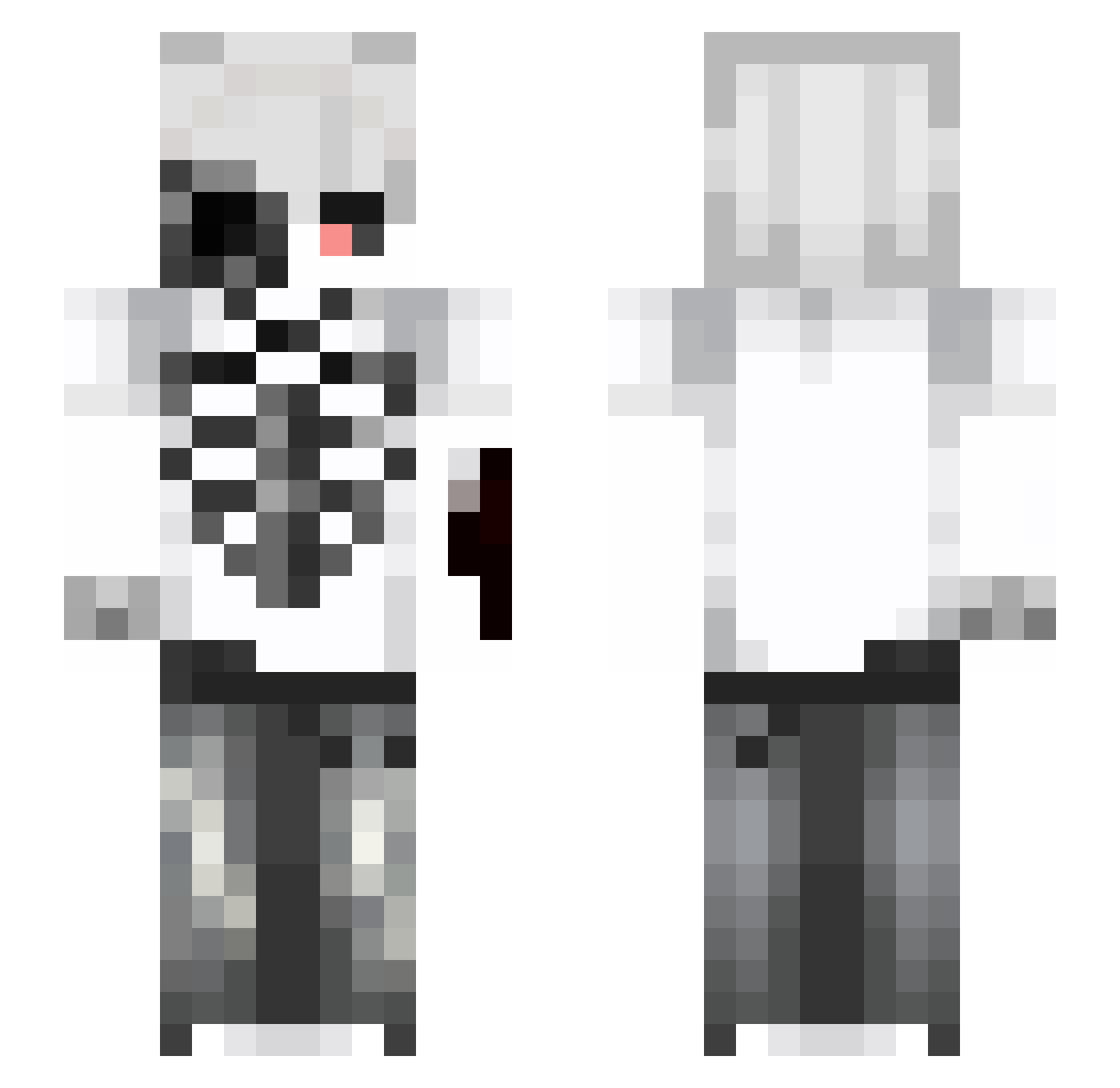 SIY_ Minecraft skin, front and back view