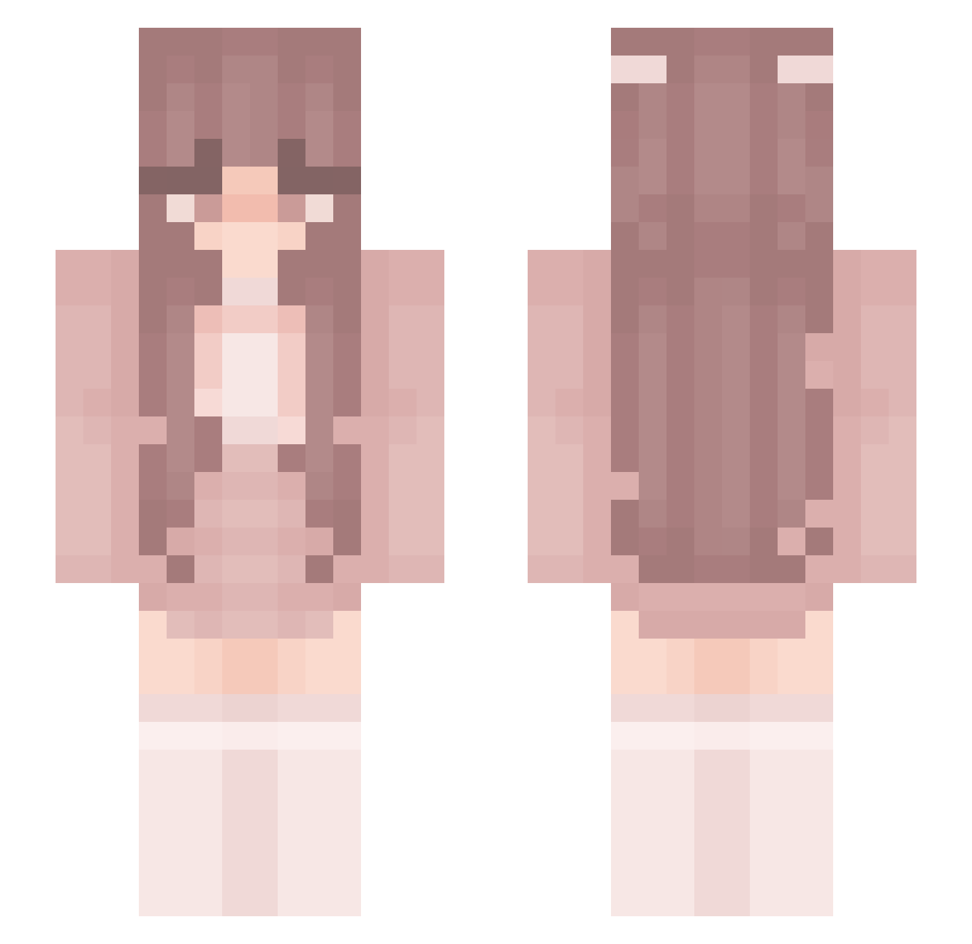 Zesty_Coleslaw Minecraft skin, front and back view