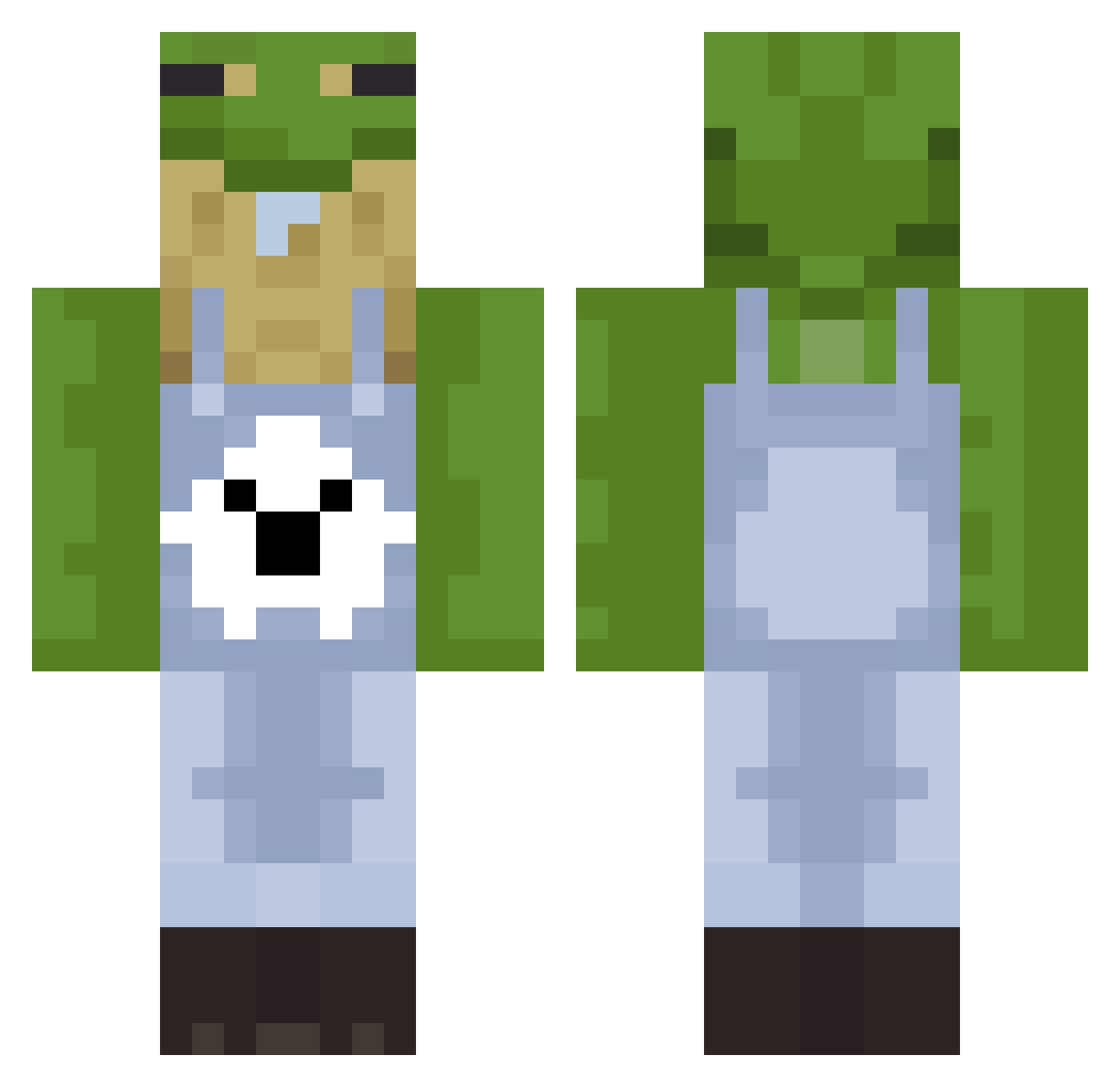 shunny_ Minecraft skin, front and back view