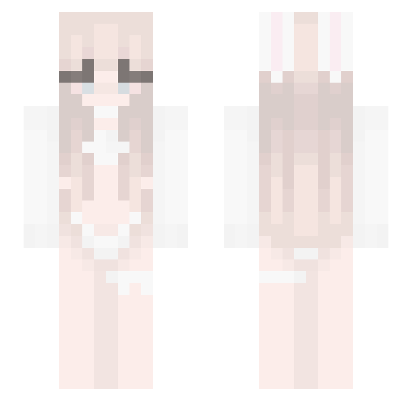 cyberyay Minecraft skin, front and back view