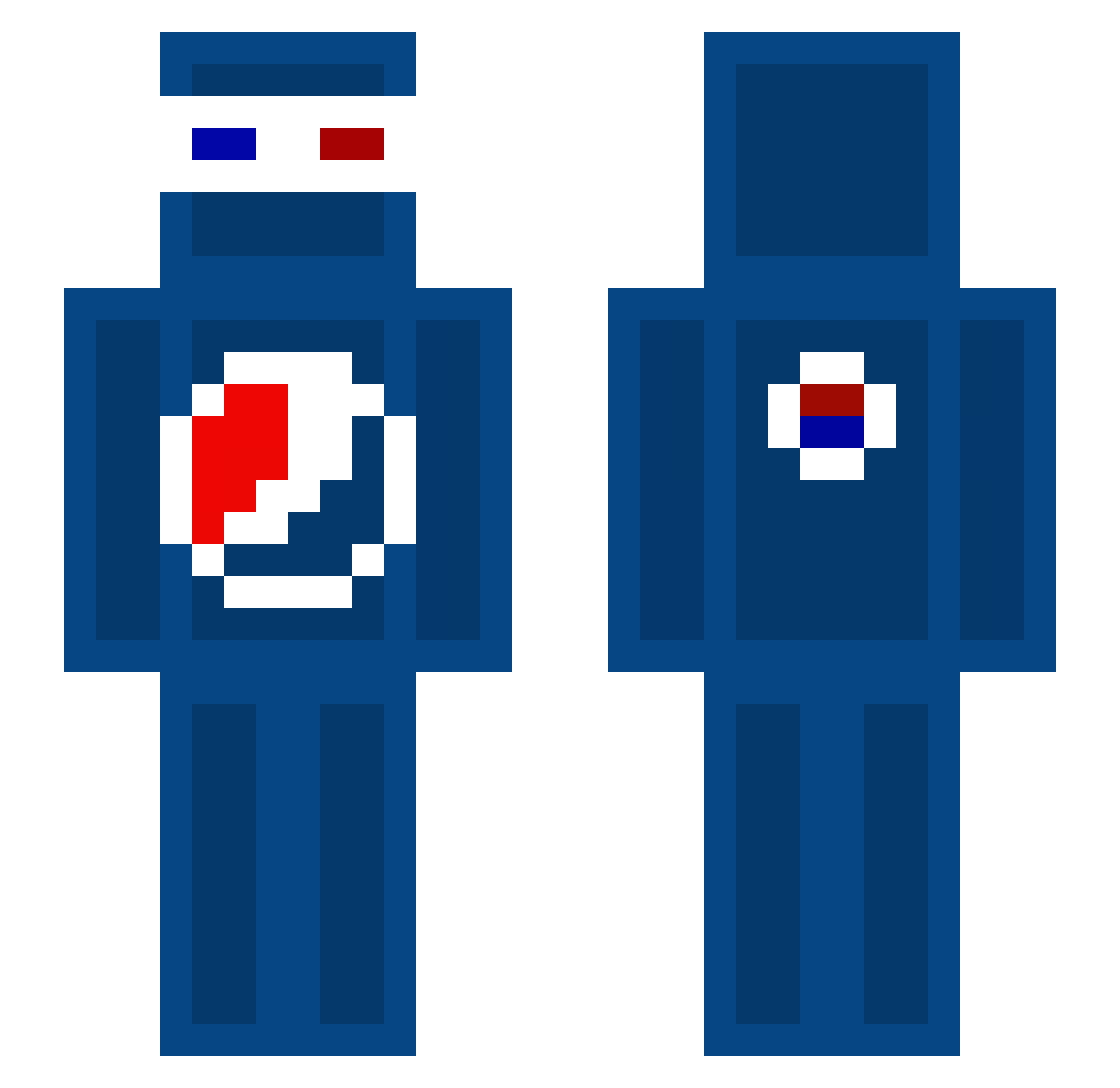 ArgiPro1 Minecraft skin, front and back view