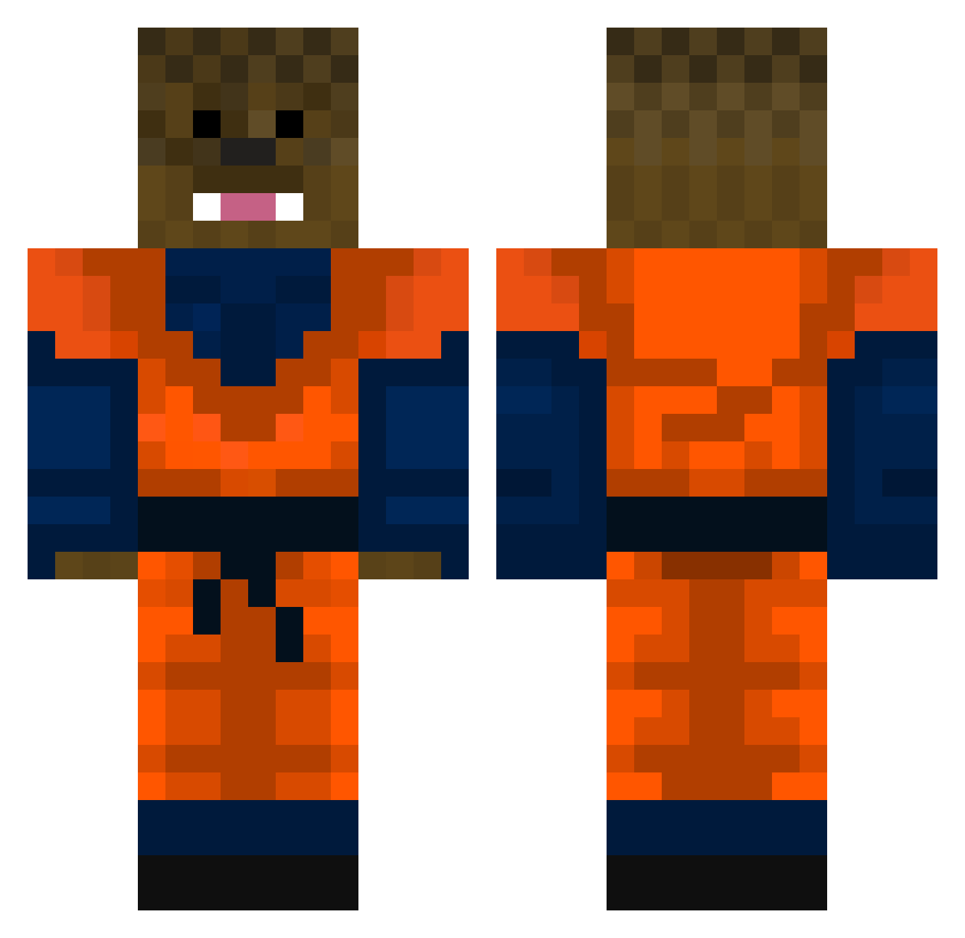 sippermarcel Minecraft skin, front and back view