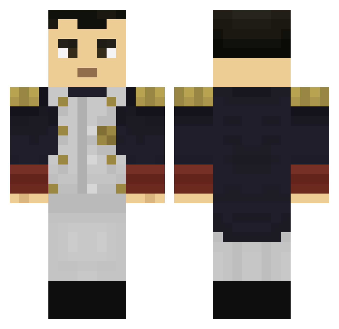 BalzaQ__ Minecraft skin, front and back view