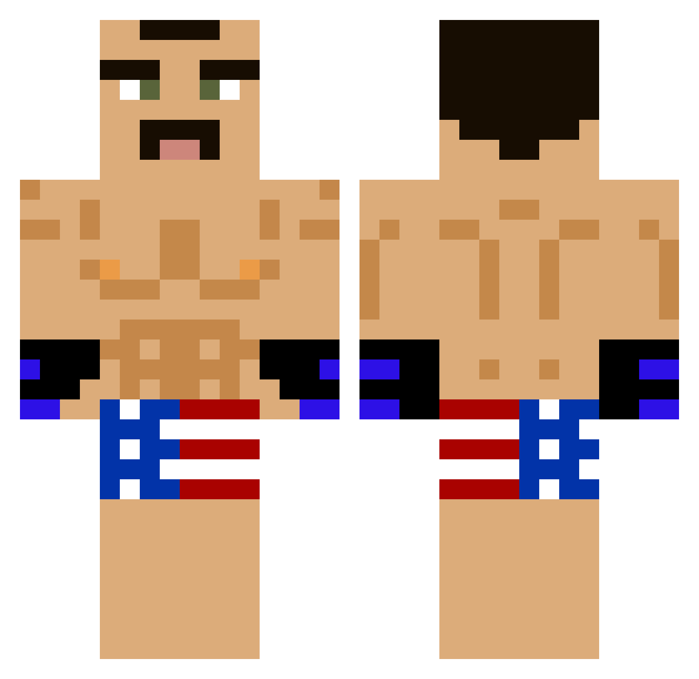 BlankIsMyName Minecraft skin, front and back view