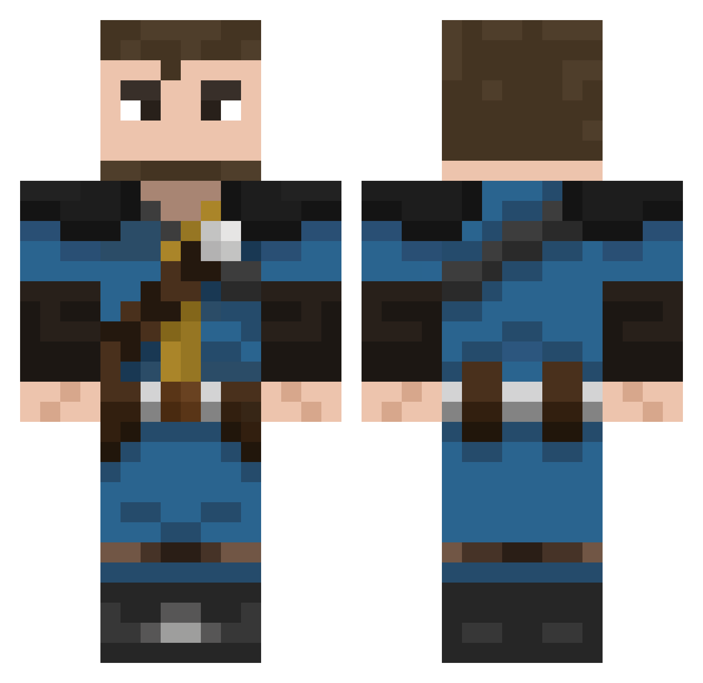 YourDad__ Minecraft skin, front and back view