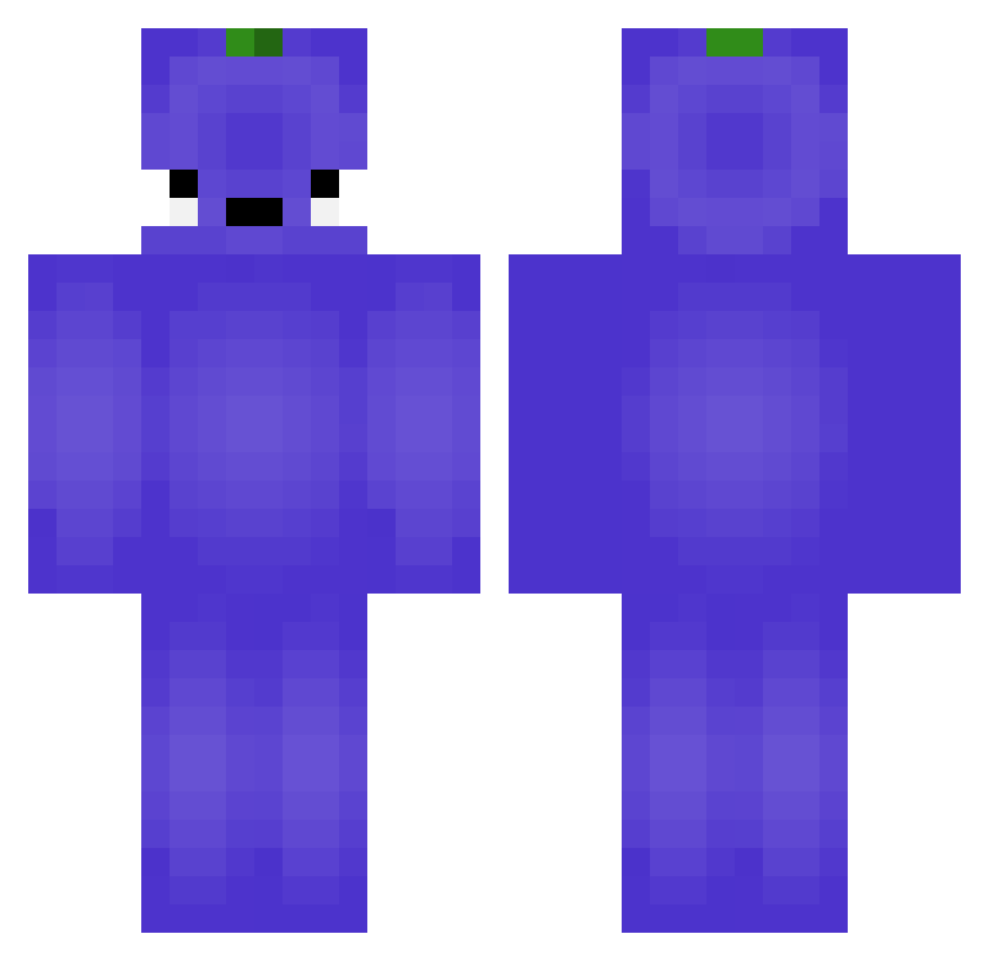Iampoop0605 Minecraft skin, front and back view
