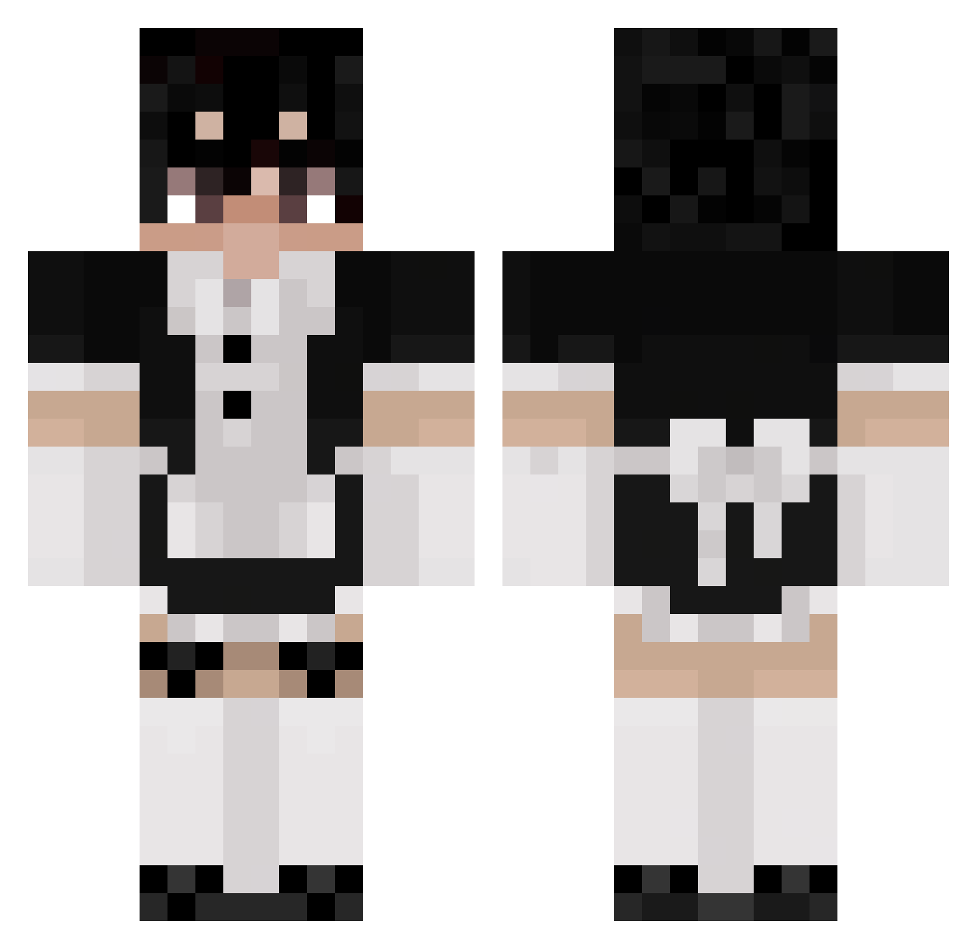 smokie3476 Minecraft skin, front and back view