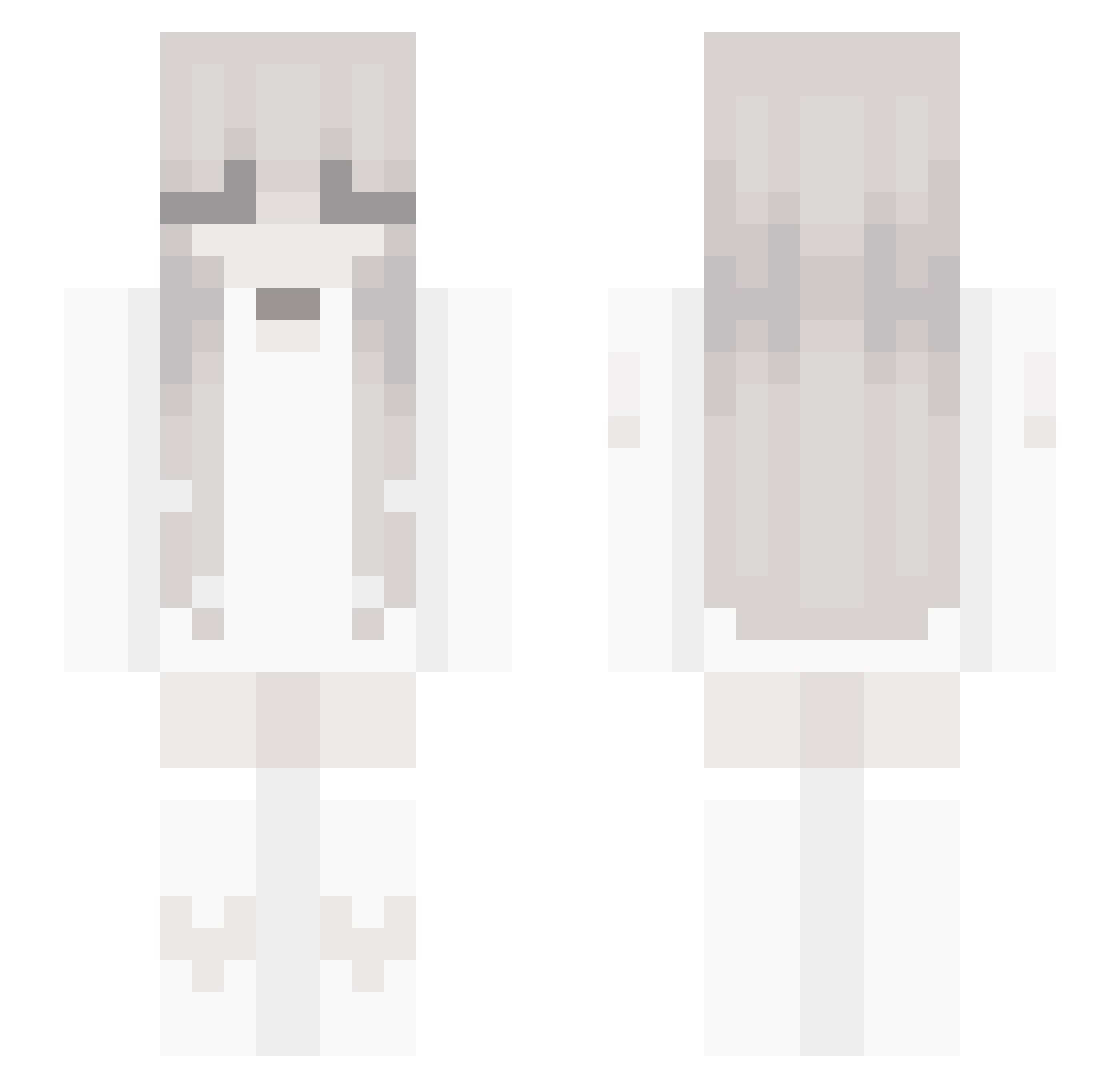 UhMaddy Minecraft skin, front and back view