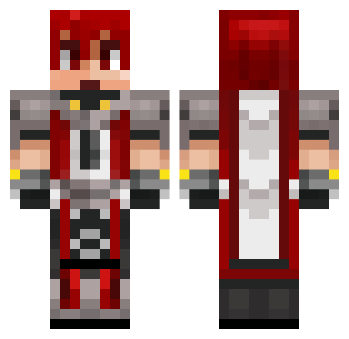 Dosi Minecraft skin, front and back view