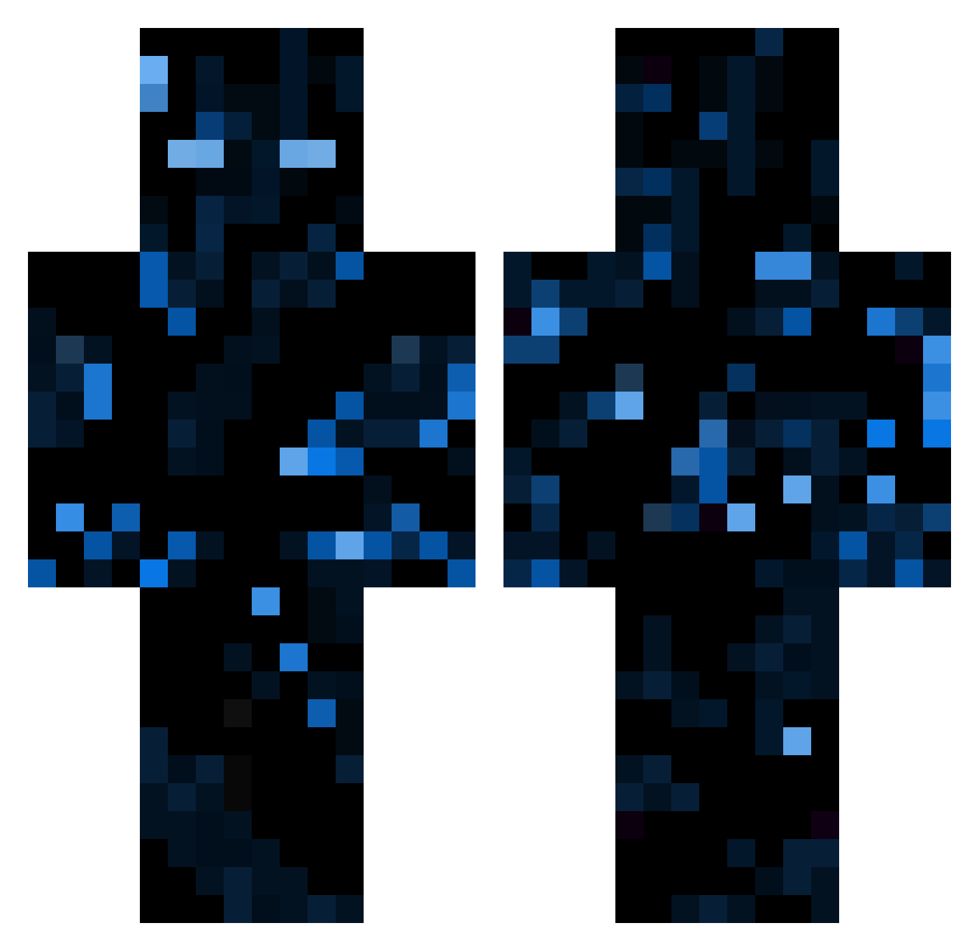 TheReal_Exer Minecraft skin, front and back view