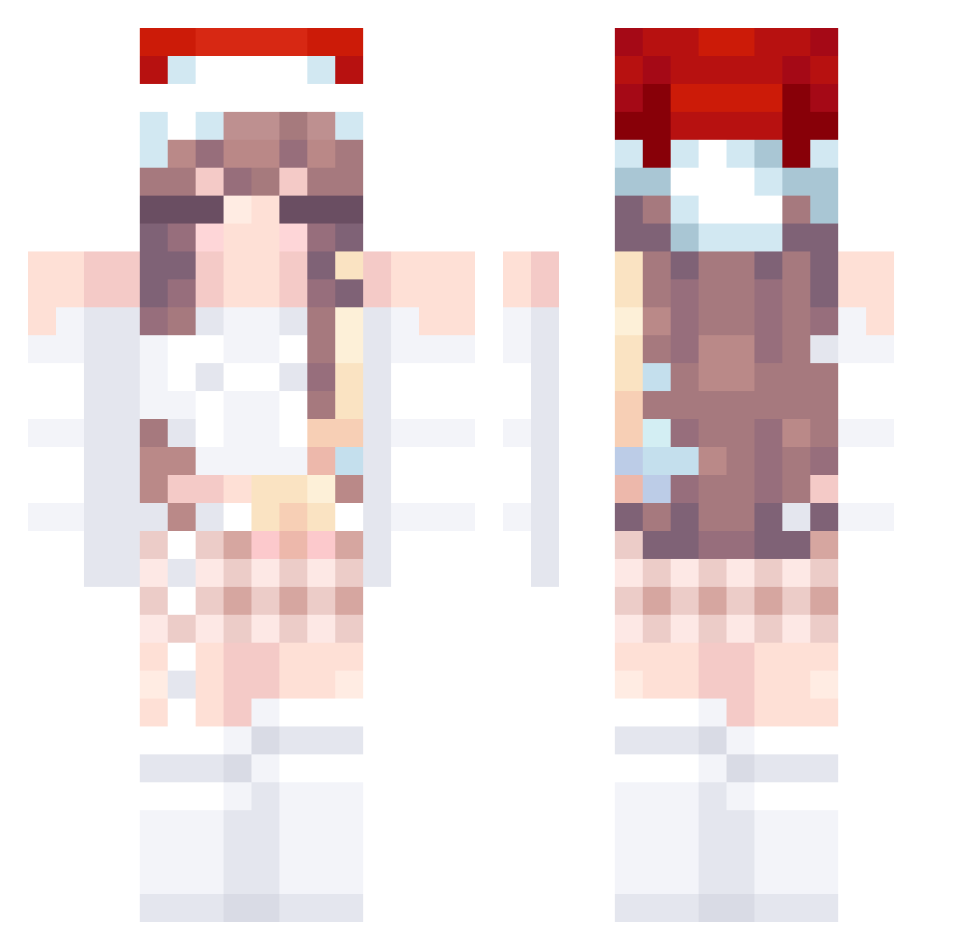Thinkfly Minecraft skin, front and back view