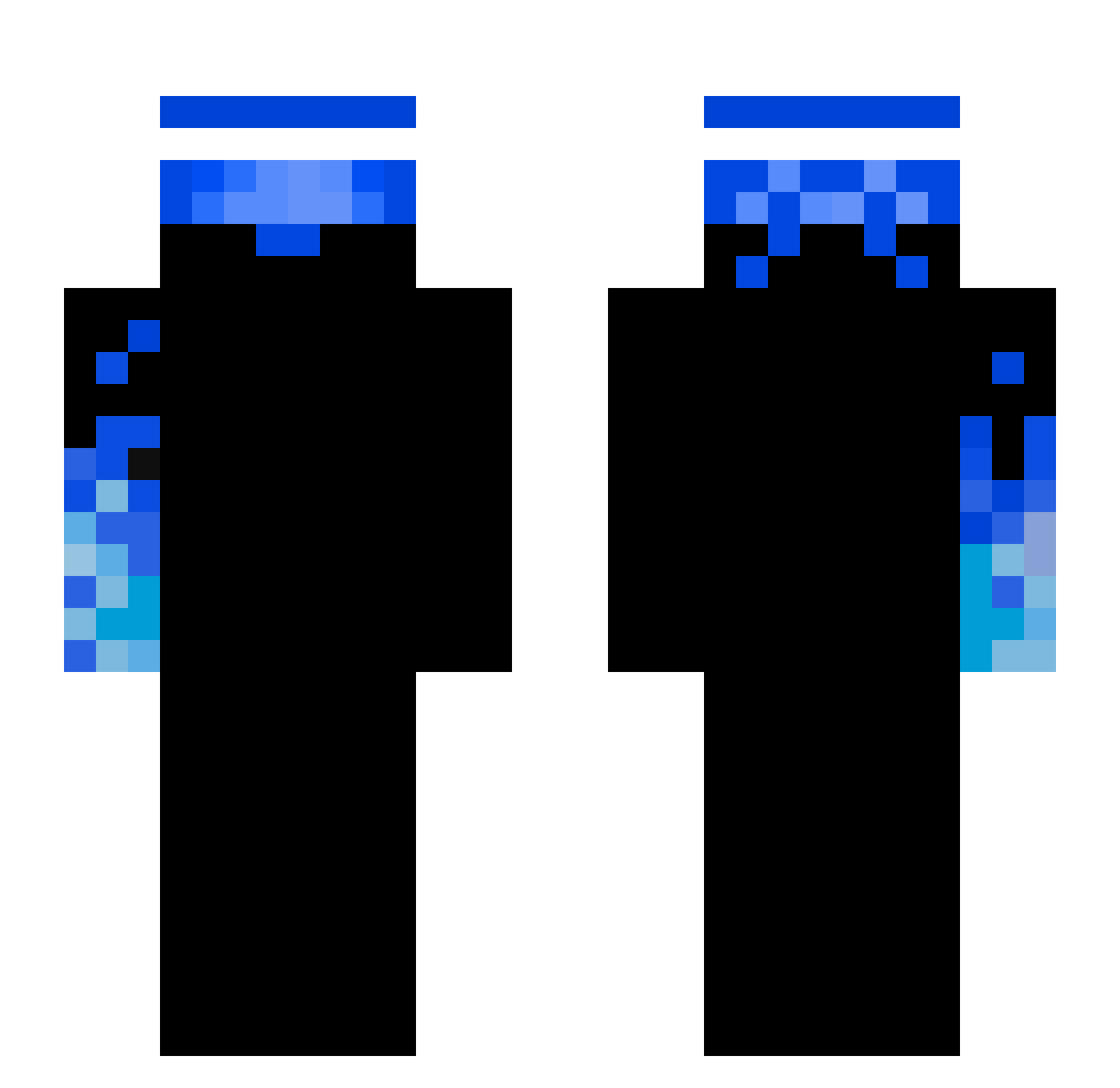 vxtqa Minecraft skin, front and back view
